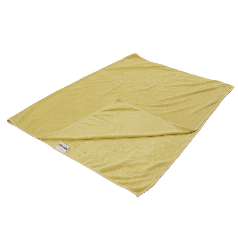 Serviette jaune pour chien