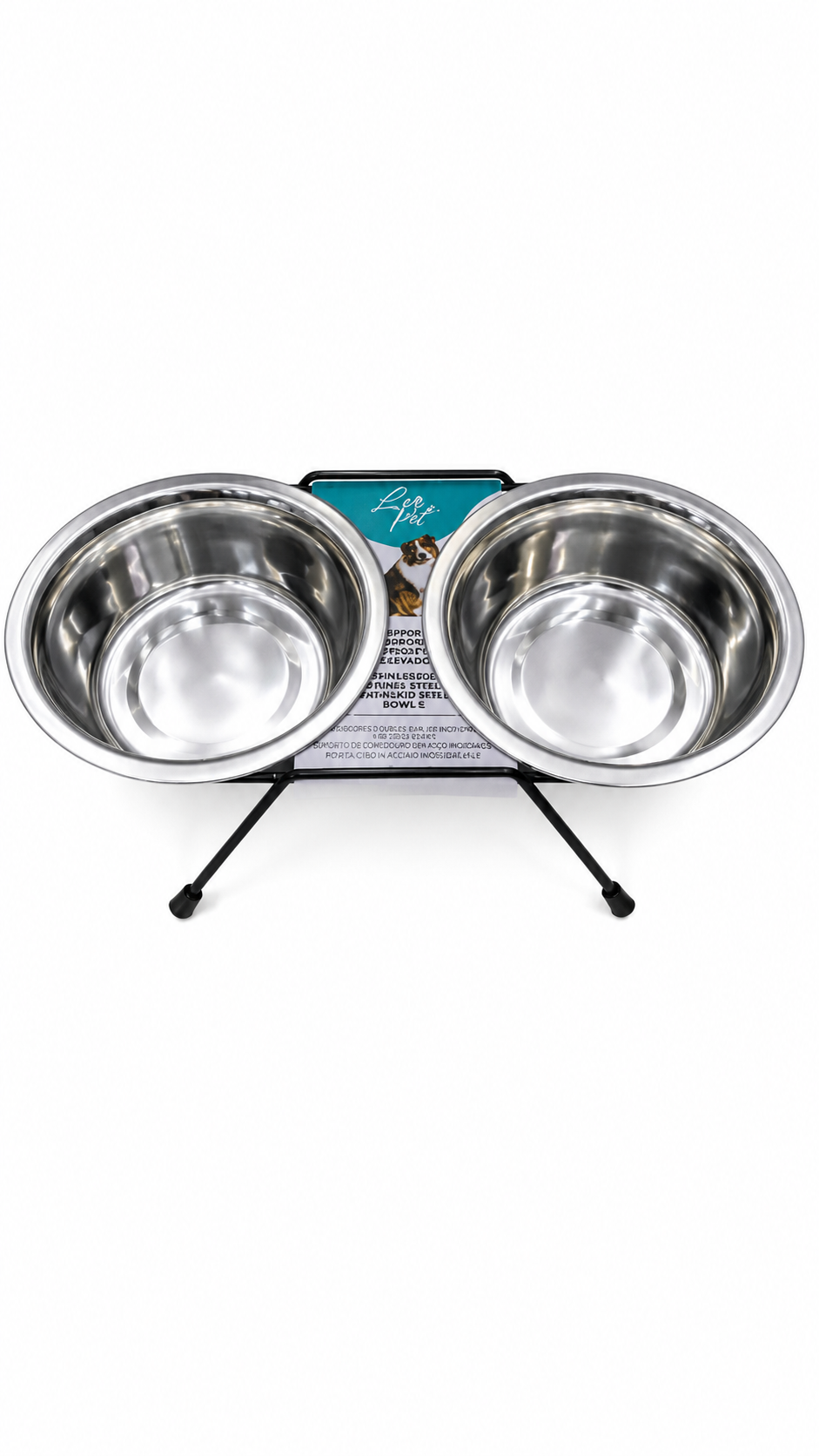 Gamelle Surélevée avec Bol Inox pour Chien et Chat