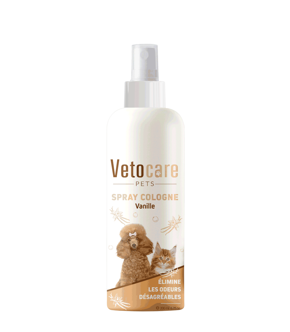 Spray Cologne Vanille pour Chiens et Chats – 200 ml
