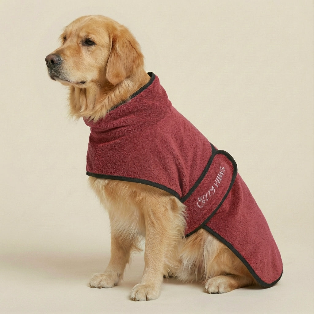 🐾 Peignoir de Bain pour Chien CozzyPaws – Doux, Chaud et Confortable 🐾