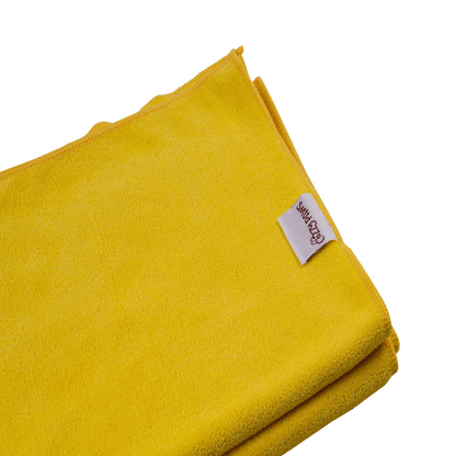 Serviette jaune pour chien