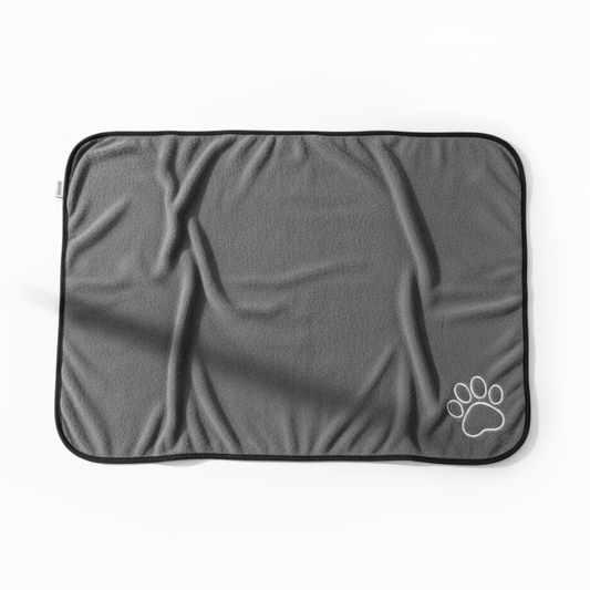 Serviette gris pour chien