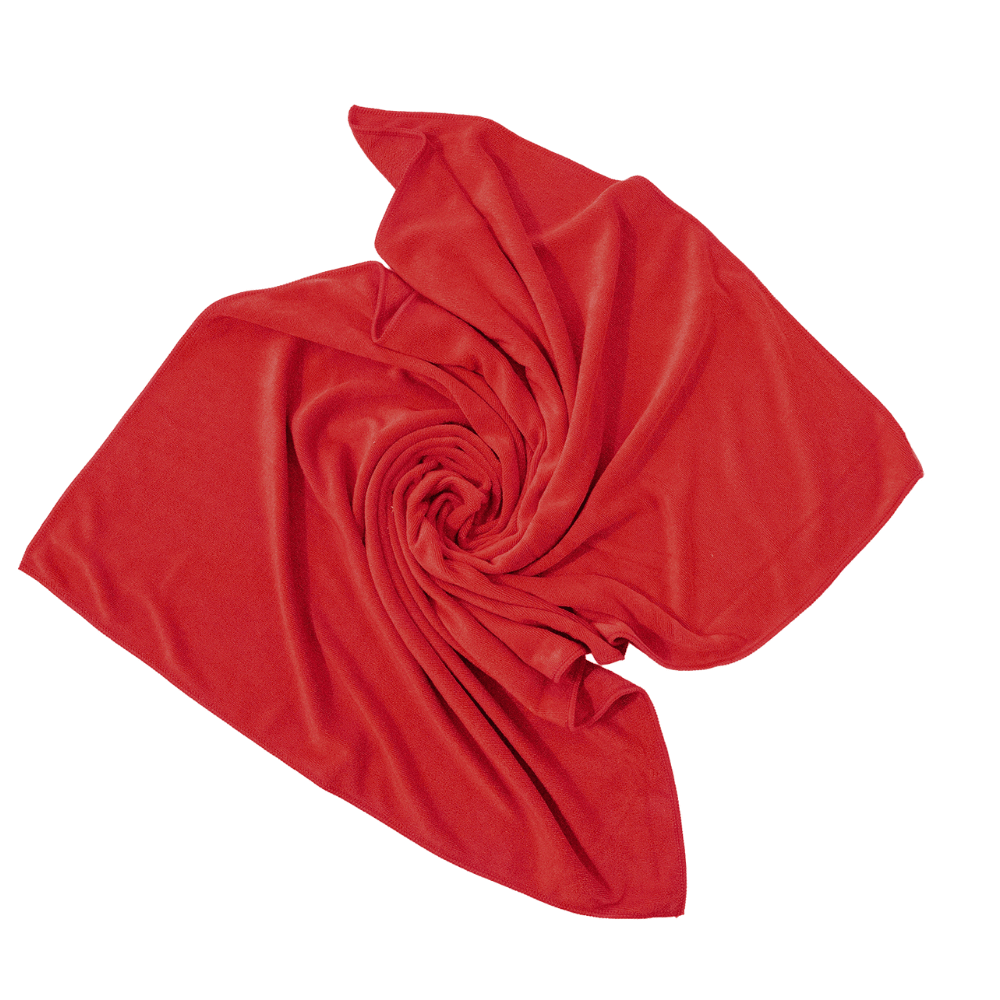 Serviette rouge pour chien