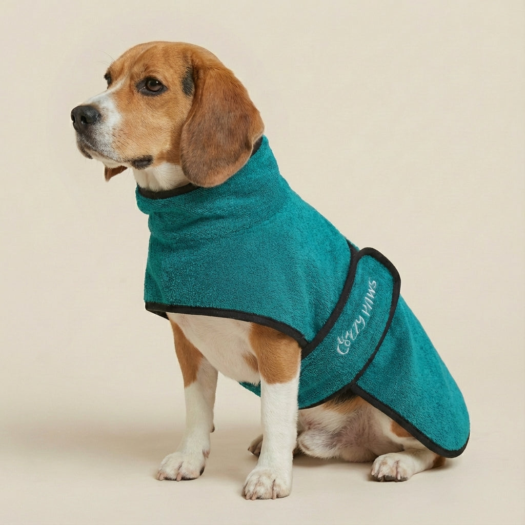 🐾 Peignoir de Bain pour Chien CozzyPaws – Doux, Chaud et Confortable 🐾