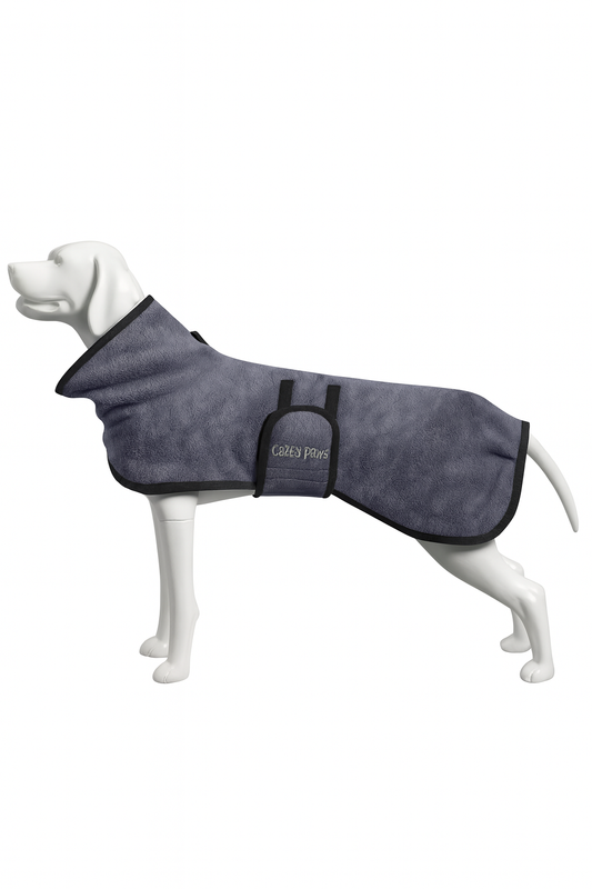 Peignoir gris pour Chien