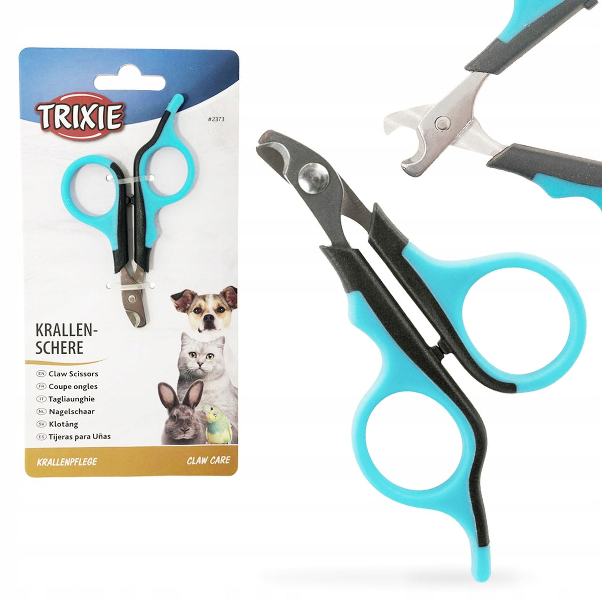Petits ciseaux coupe-griffes TRIXIE 8 cm réf. 2373 avec emballage d’origine