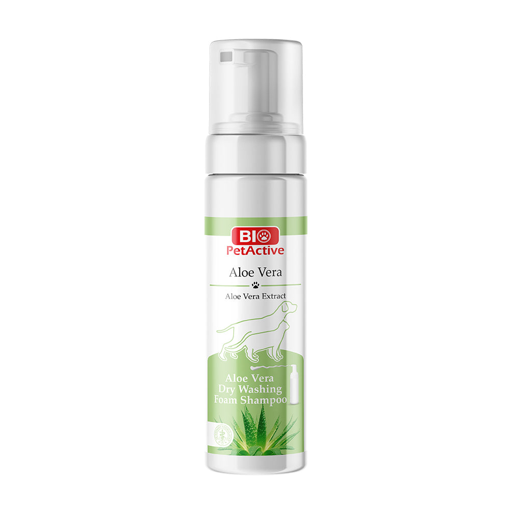 Shampoing sec mousse Bio PetActive Aloe Vera 200 ml