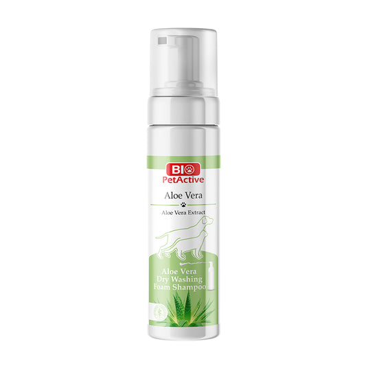 Shampoing sec mousse Bio PetActive Aloe Vera 200 ml