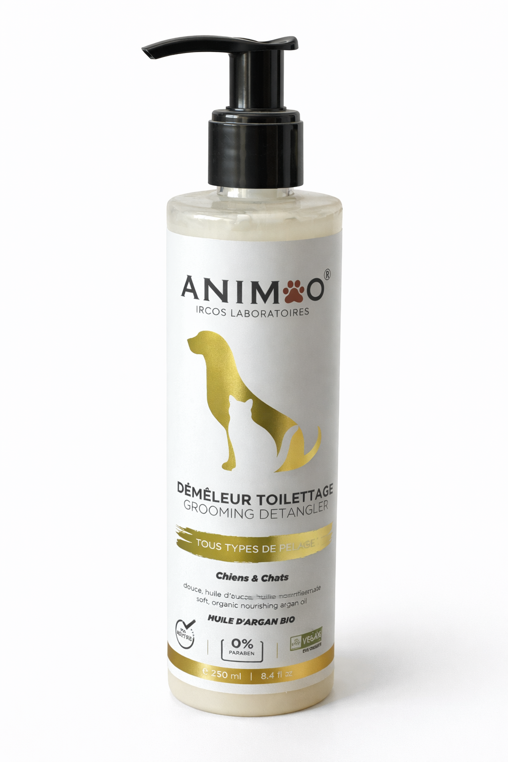 Démêleur Toilettage ANIMOO 250 ml pour chien et chat